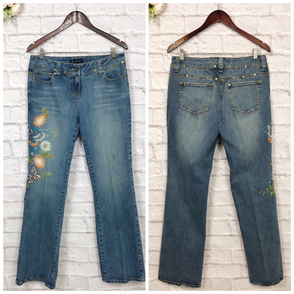 Inc international concepts embroidered jeans sz 10
